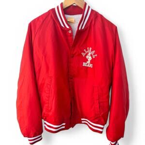 Allis-Chalmers Coats, Jackets & Vests Vintage Bears Varsity Jacket Mens L Red